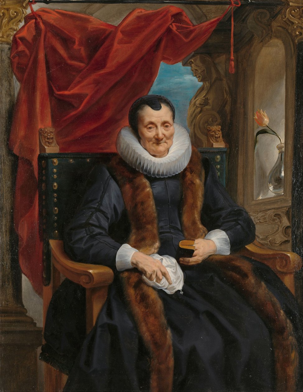 Portrett av Magdalena de Cuyper Portrett av Magdalena de Cuyper, mor til Rogier Le Witer av Jacques Jordaens