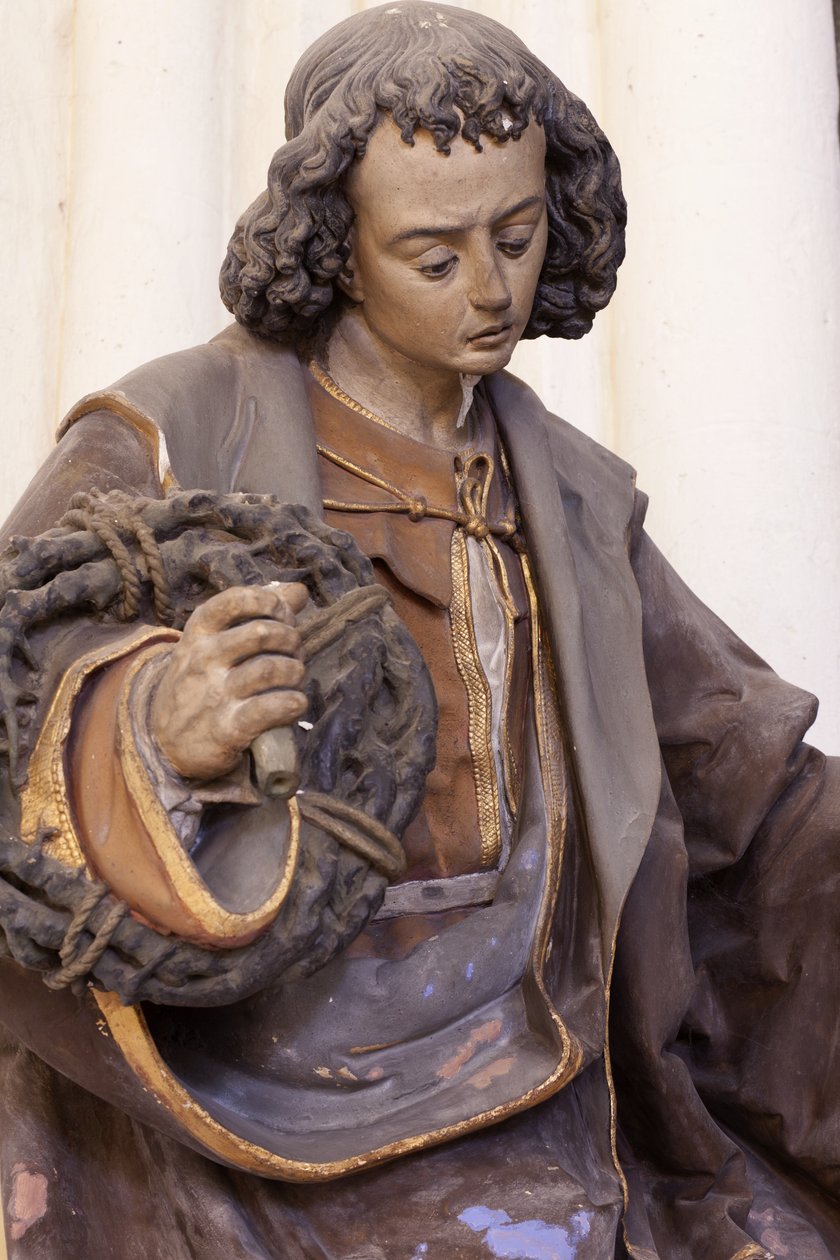 Evangelisten Johannes (malt gips) av Jacques Jubert