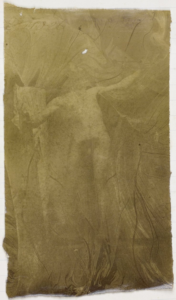 Studie av en mannlig nakenmodell, stående frontal, i studioet til Jacques de Lalaing av Jacques Lalaing (attributed to)
