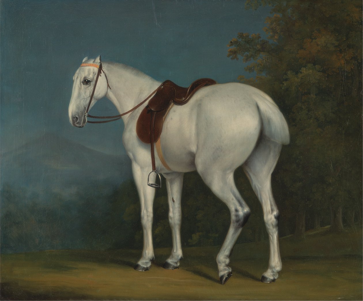 En dames grå jeger av Jacques Laurent Agasse