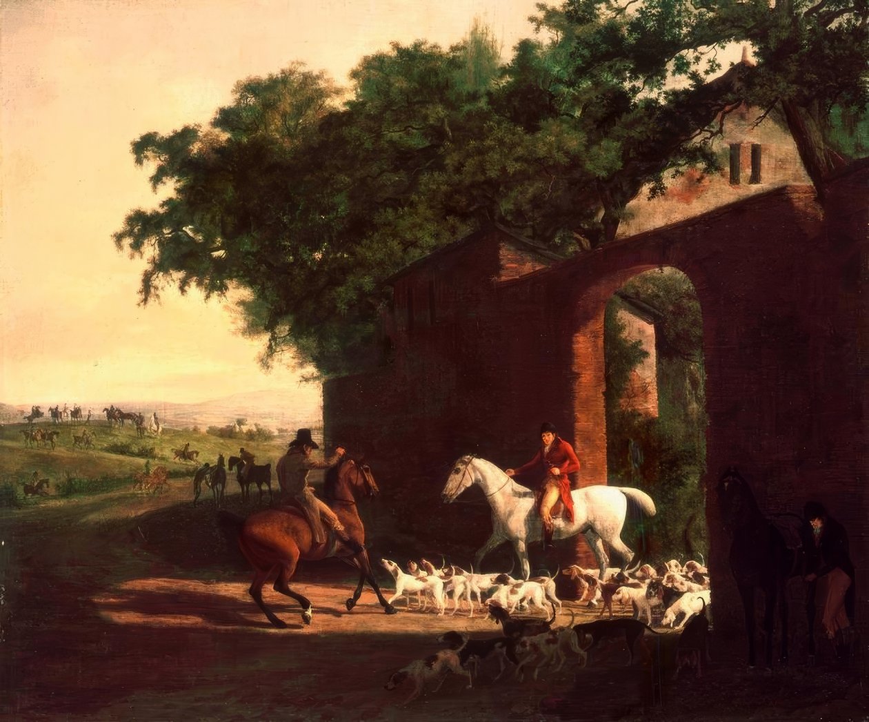 Avreise til jakt i Brocket Hall av Jacques Laurent Agasse