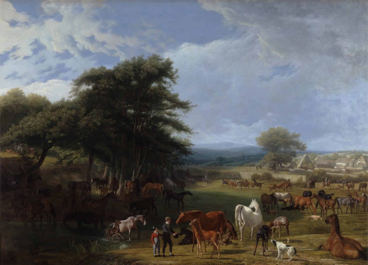 Lord Rivers Stud Farm, Stratfield Saye av Jacques Laurent Agasse
