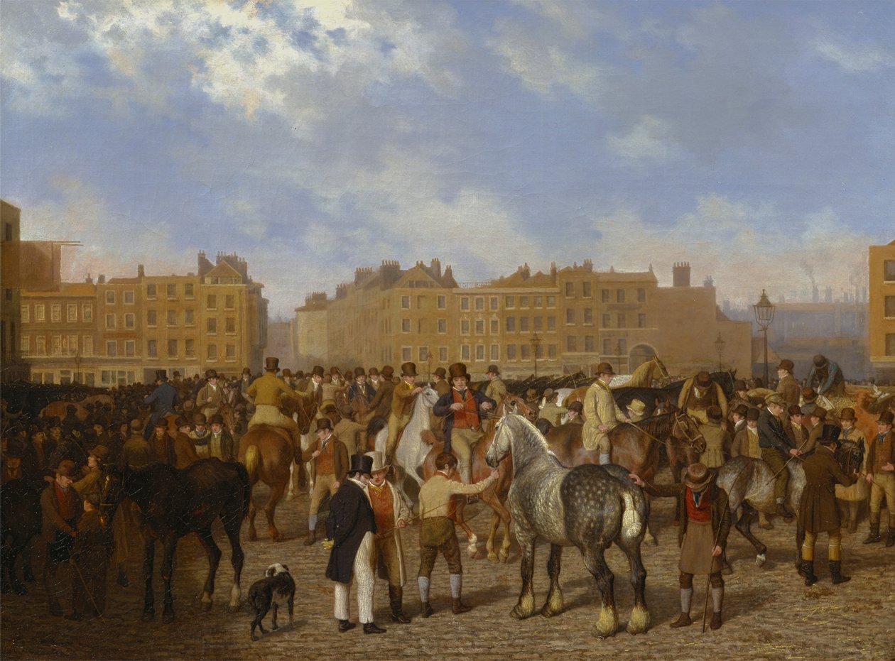 Old Smithfield Market av Jacques Laurent Agasse