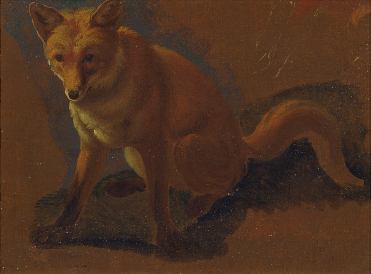 Studie av en rev av Jacques Laurent Agasse