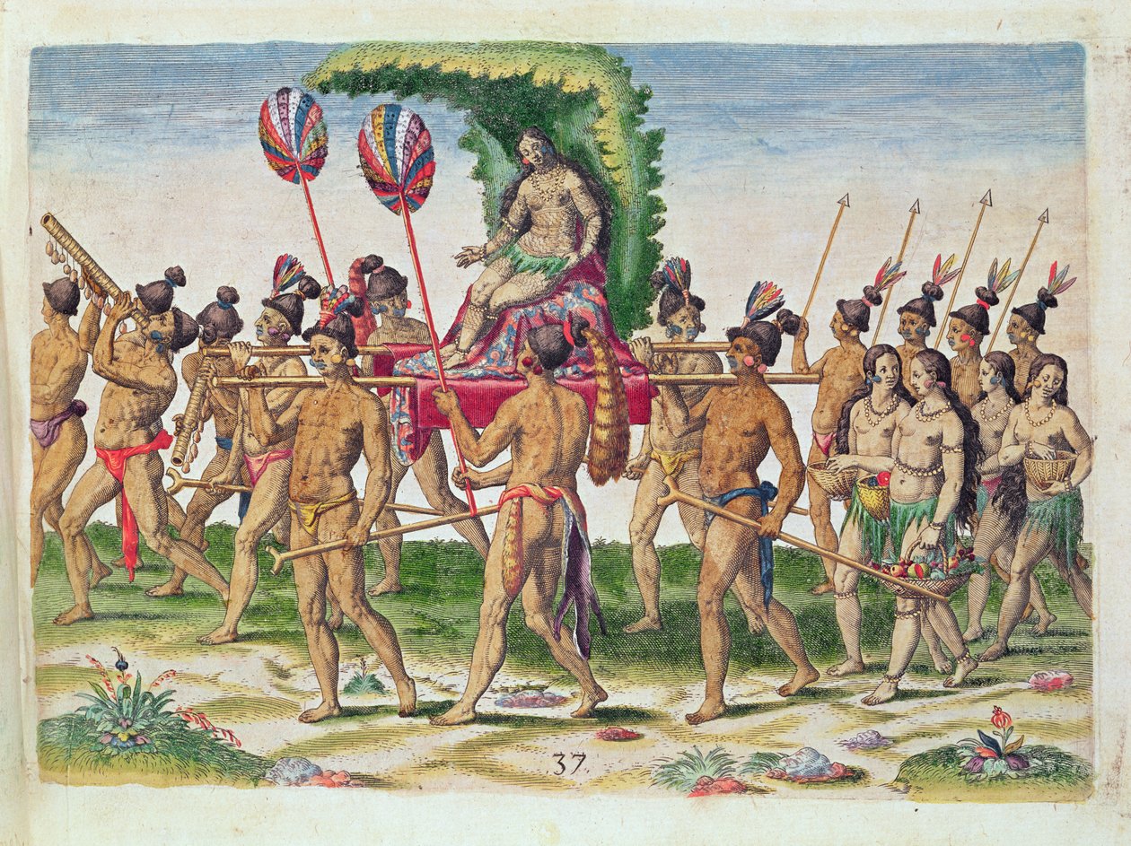 A Bride is Carried to the Chief, fra 
