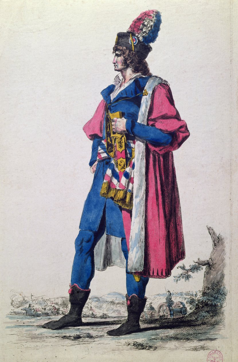 Kostyme til en representant for det franske folket i 1793, fra 