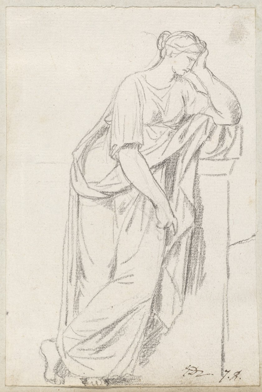En muse fra musenes sarkofag av Jacques Louis David