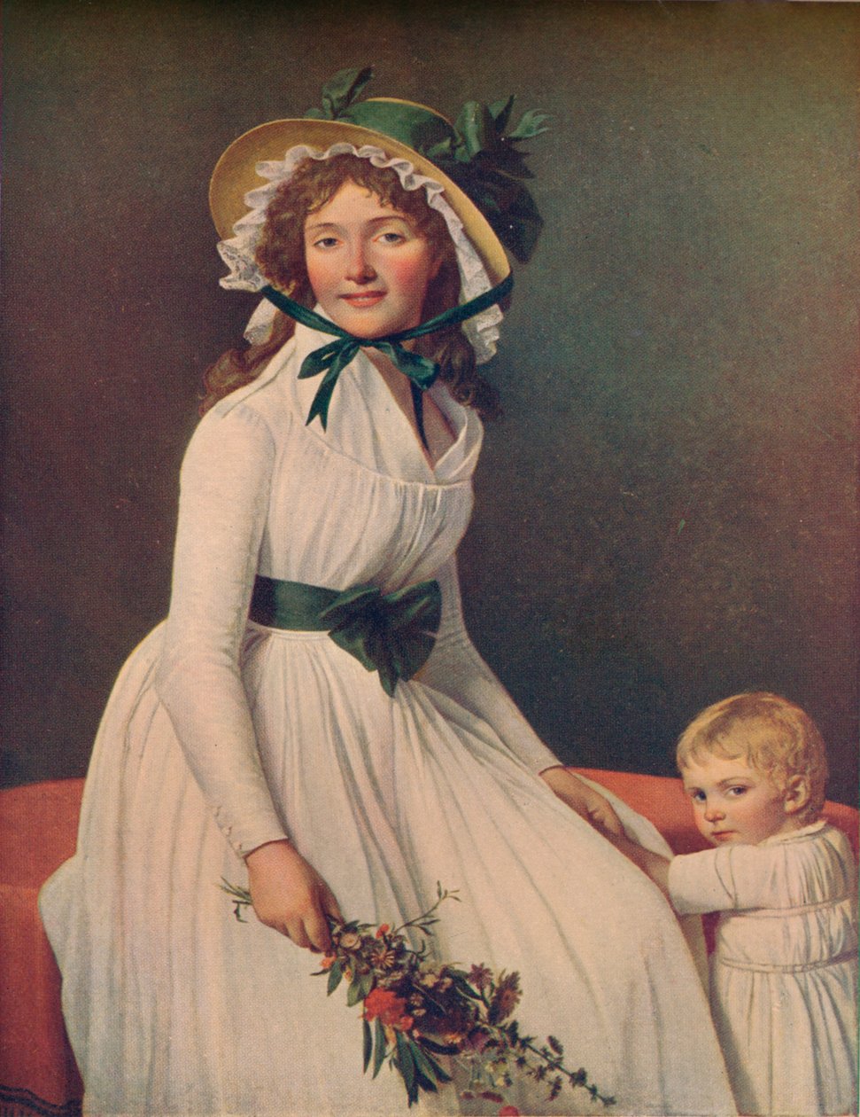 Emilie Pecoul, Madame Seriziat, 1795, 1914 av Jacques Louis David