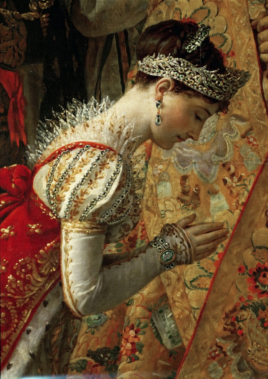 Keiserinne Joséphine Kroningen av Napoleon, detalj av Jacques Louis David