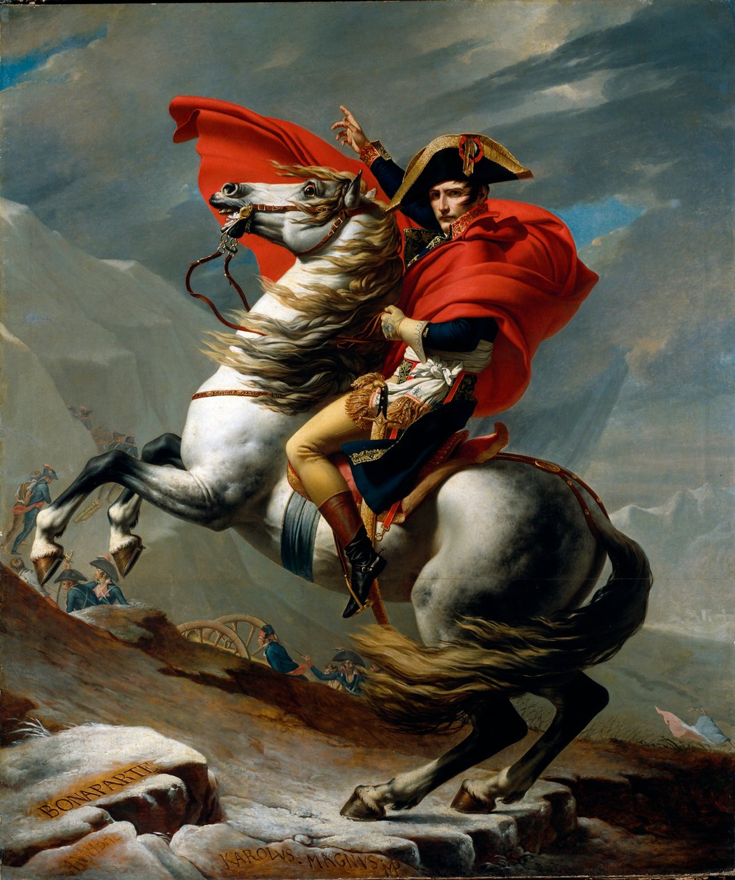 Ridesportrett av Napoleon I Bonaparte av Jacques Louis David