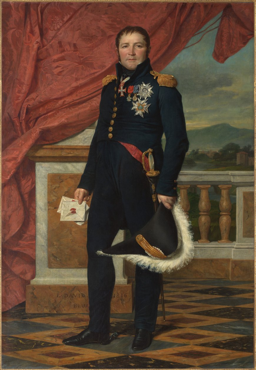 General Étienne-Maurice Gérard (1773-1852) av Jacques Louis David