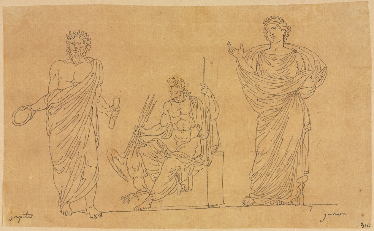 Guder og gudinne av Jacques Louis David