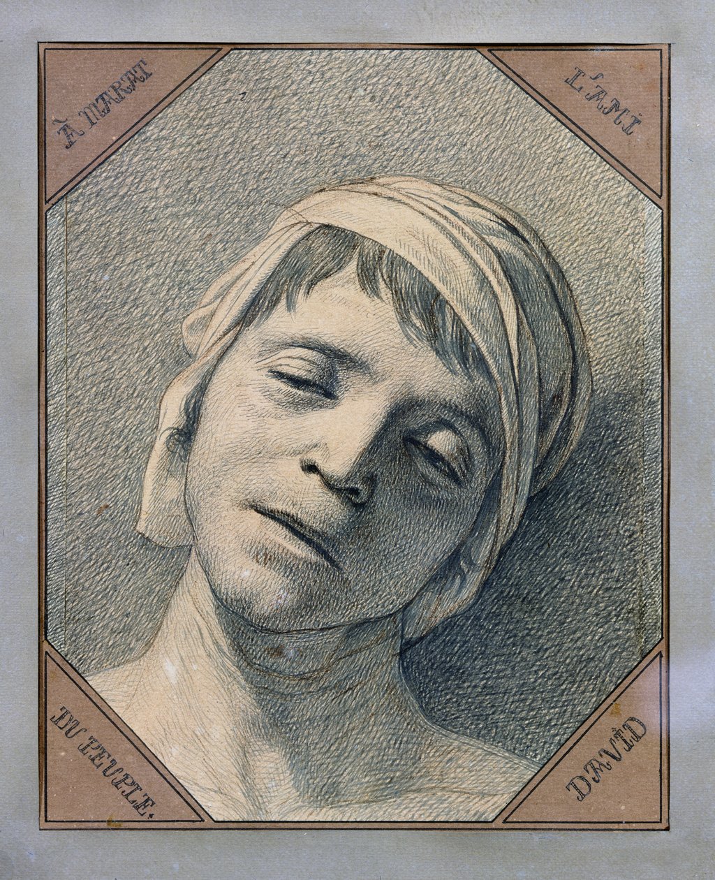 Leder av Marat av Jacques Louis David