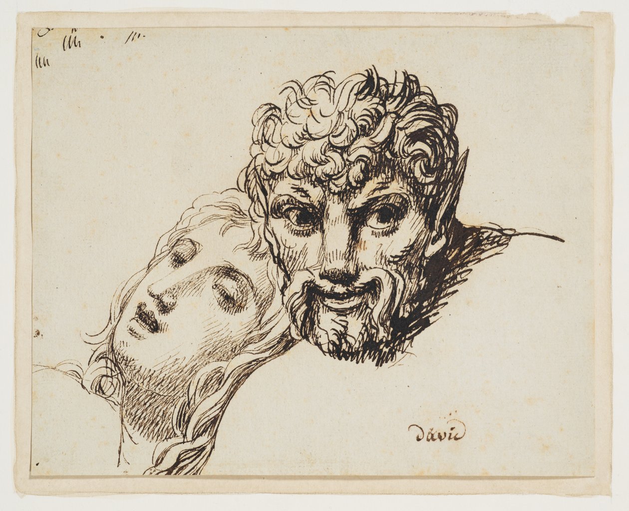 Hoder av en faun og en liggende kvinne av Jacques Louis David