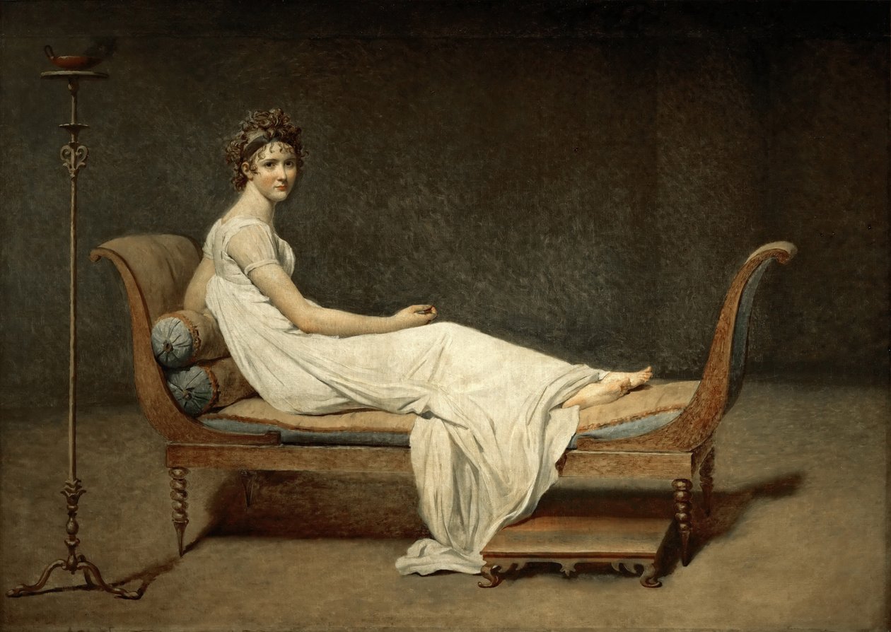 Madame Récamier, født Julie Bernard 1777-1849 av Jacques Louis David