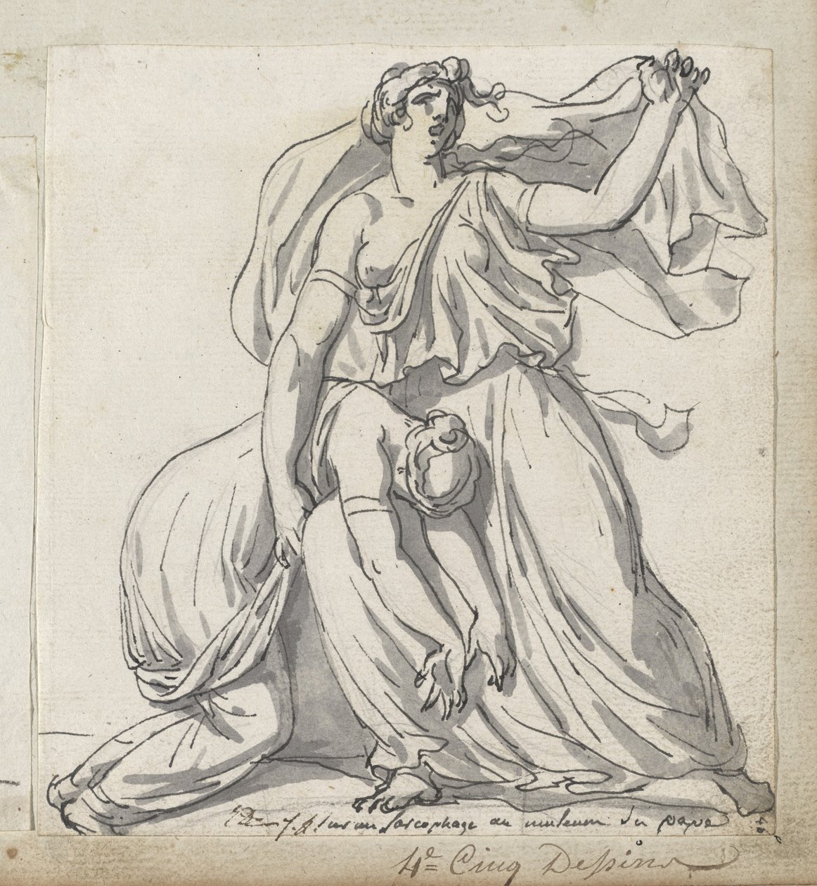 Niobe og hennes datter av Jacques Louis David