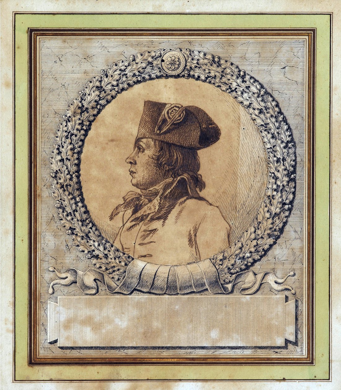 Philippe Francois Joseph Le Bas - Portrett av Philippe-Francois-Joseph Le Bas (1764-1794) av Jacques Louis David (1748-1825), ca. 1793 - Penn, pensel, indisk blekk på papir, D 15.2 - Privat samling av Jacques Louis David