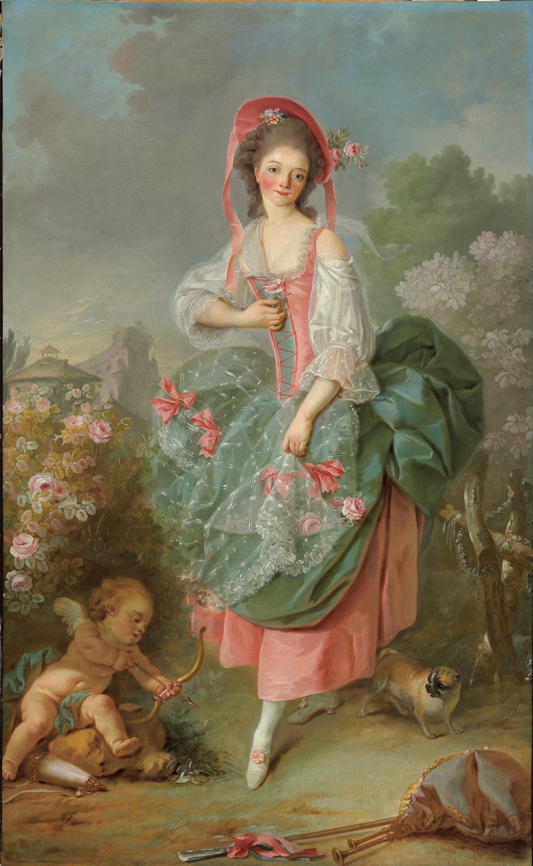 Portrett av Mademoiselle Guimard som Terpsichore (olje på lerret) av Jacques Louis David