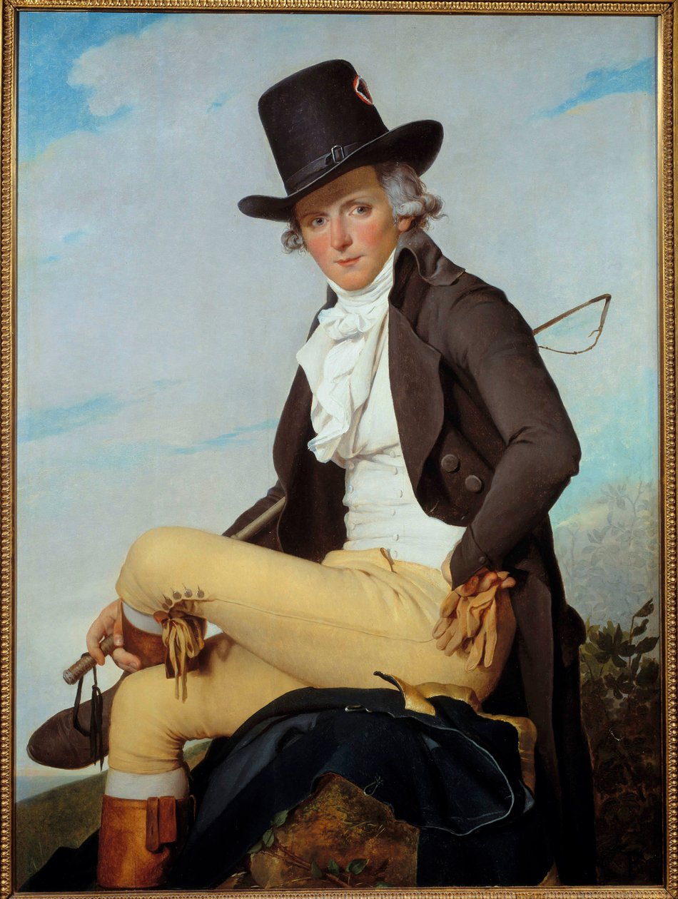 Portrett av Pierre Seriziat (1757-1847) kjekk bror til kunstneren Maleri av Jacques Louis David (1748-1825) 1795, olje på tre, Dim. 1,29x0,95 m - Portrett av Pierre Seriziat (1757-1847), kunstnerens svoger. Maleri av Jacques Louis David ( av Jacques Louis David