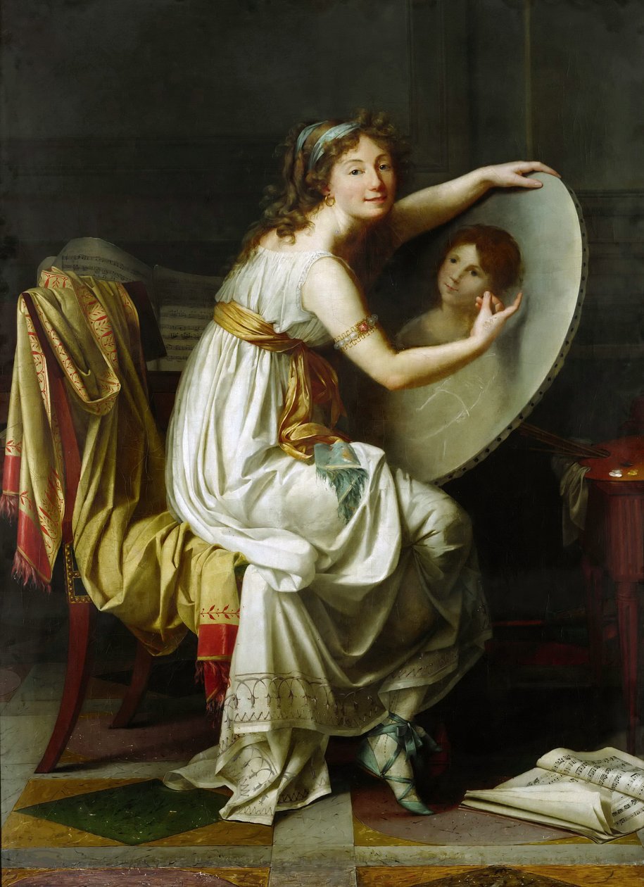 Portrett av Rose Adelaide Ducreux, ca. 1800. av Jacques Louis David