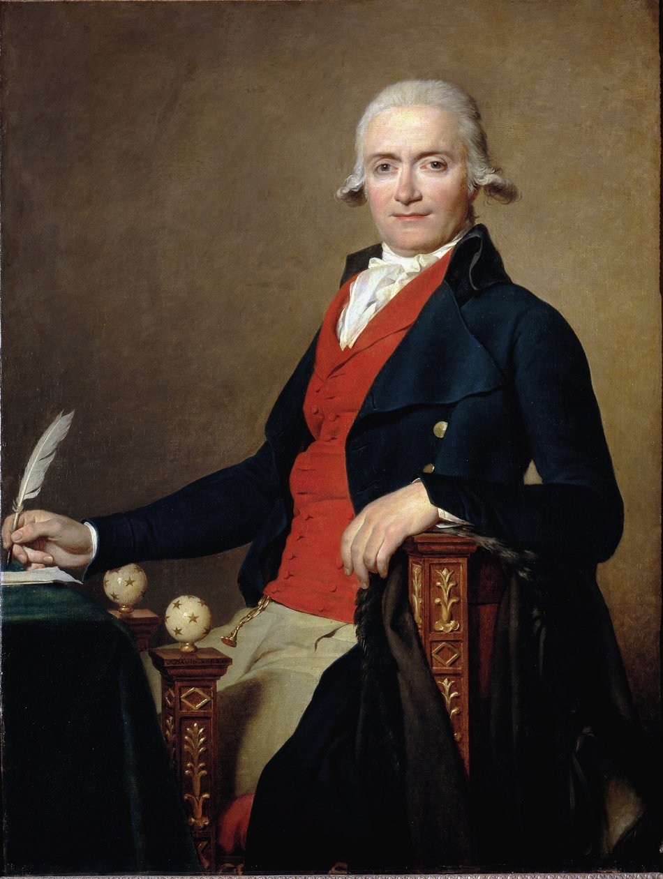 Portrett av statsråd Gaspard Meyer - olje på lerret av Jacques Louis David