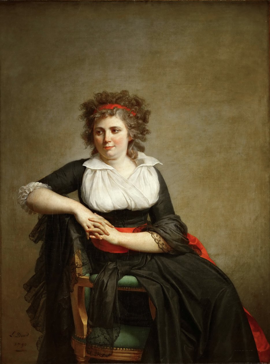 Robertine Tourteau, Marquise dOrvilliers 1772-1862 av Jacques Louis David