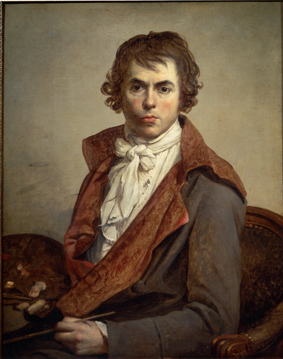Selvportrett - 1794, Olje på lerret av Jacques Louis David