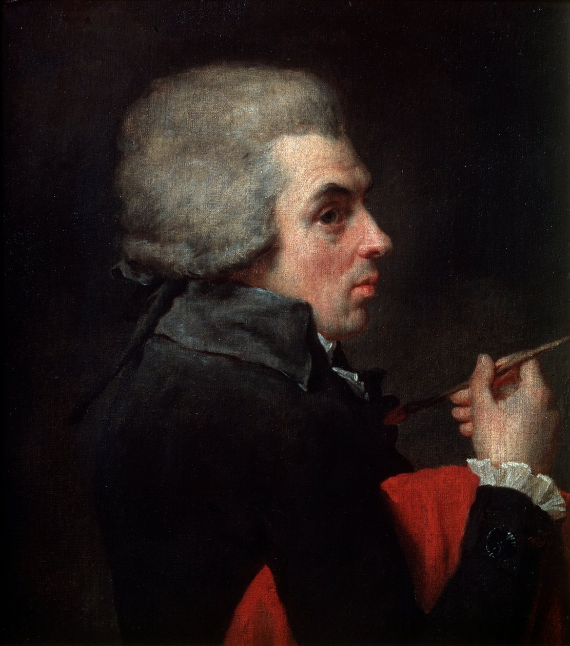 Selvportrett, c1789. av Jacques Louis David