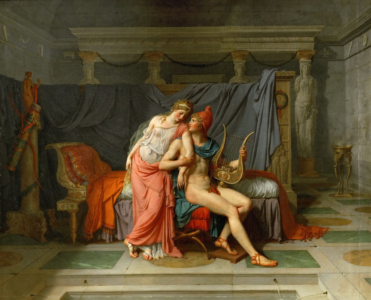 The Loves of Helen og Paris av Jacques Louis David