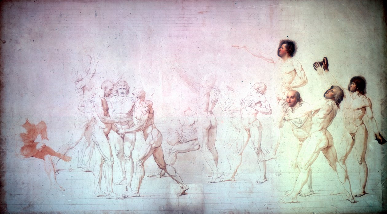 The Oath in the Tennis Court, 1791. av Jacques Louis David