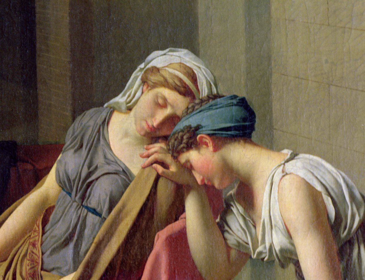 The Oath of Horatii, 1784 (detalj av 2290) av Jacques Louis David