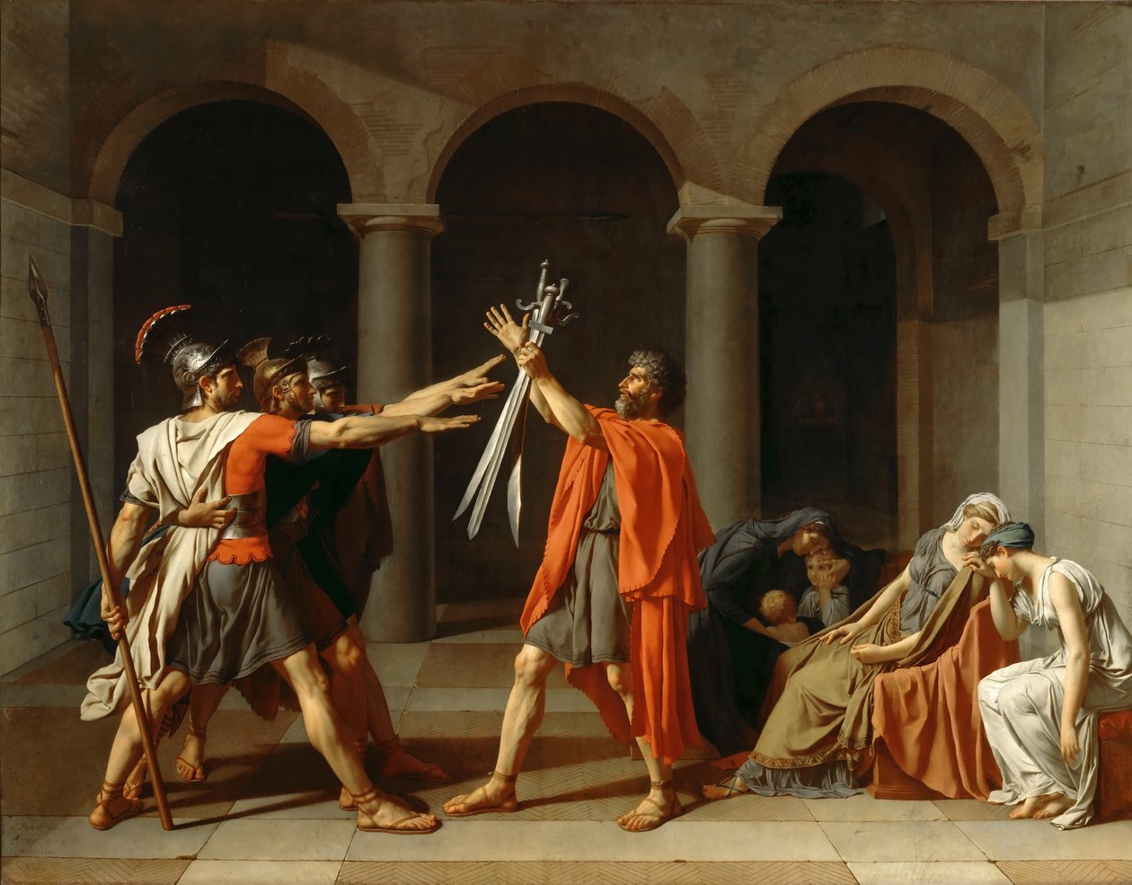 Horatienes ed av Jacques Louis David