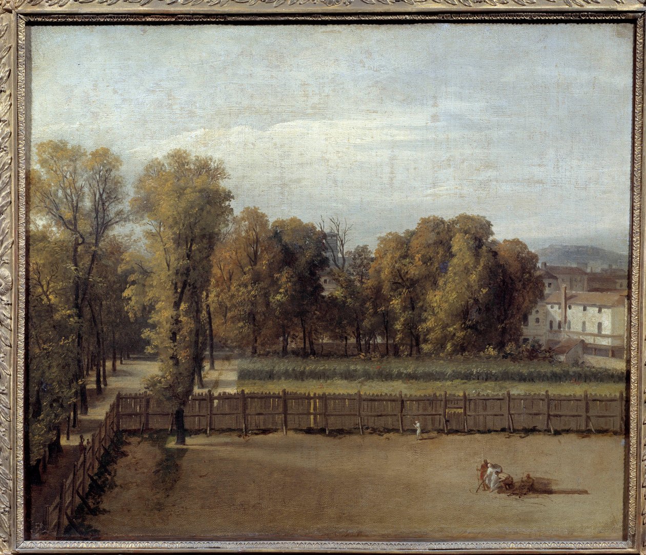 Utsikt over Luxembourghagen i Paris Maleri av Louis David (1748-1825). 1794. Søn. 0,55 x 0,65 av Jacques Louis David