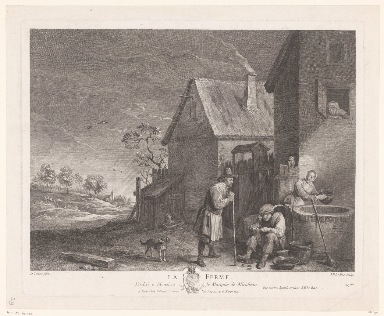 Twee mannen en een vrouw voor de put bij een boerderij La Ferme (title on object)   1360866   no       norwegian Successfully Translated  Original: Maharana Jawan Singh of Mewar (r. 1828–38) Holding a Falcon Translat: Maharana Jawan Singh of Mewar (r. 1828 av Jacques Philippe Le Bas