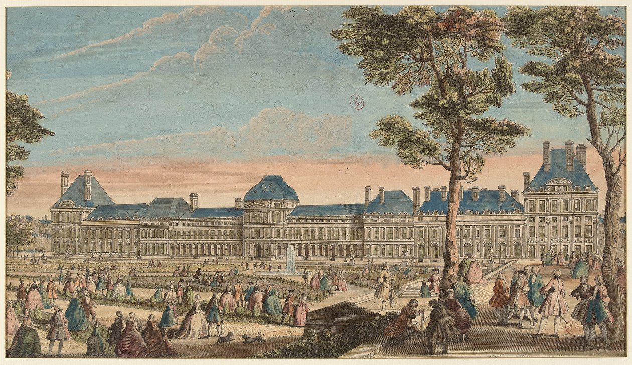 Promenadene ved Tuileries-palasset av Jacques Rigaud