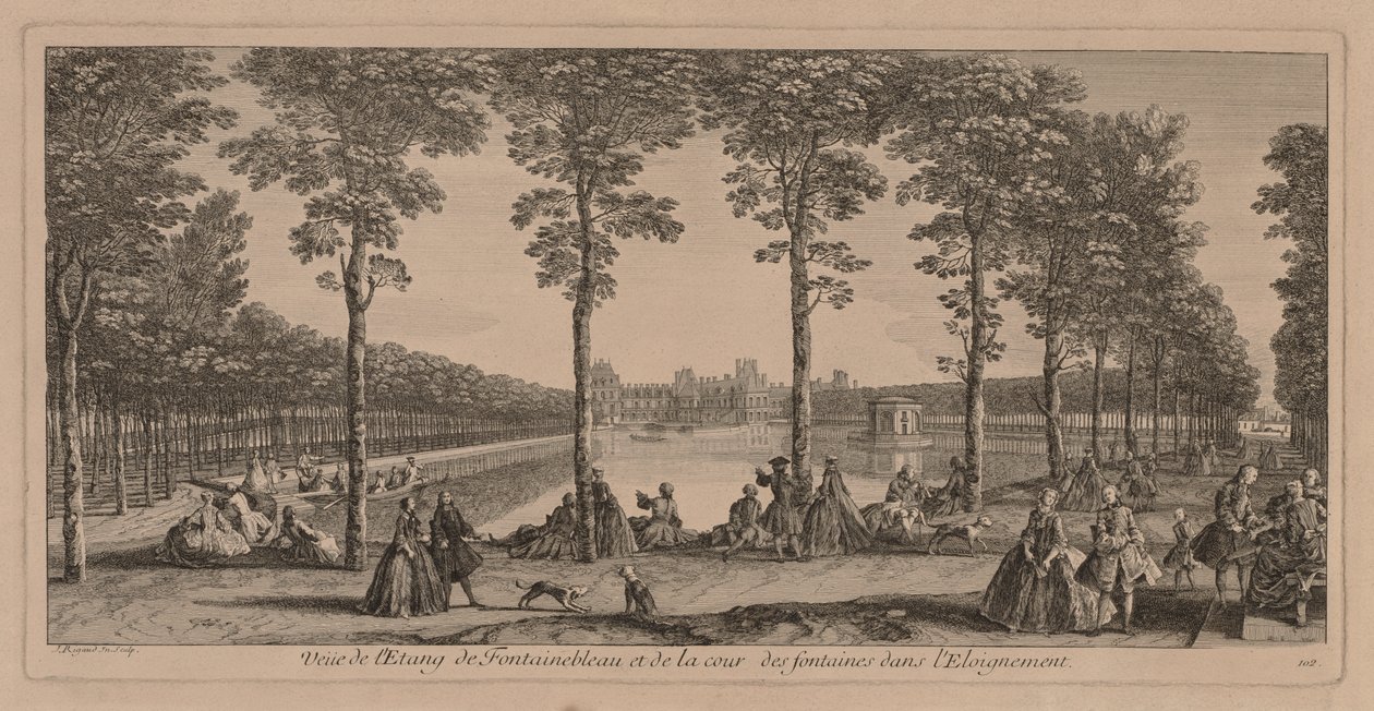Bassenget ved Fontainebleau av Jacques Rigaud
