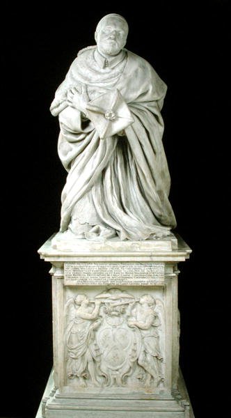 Monument til kardinal Pierre de Berulle (1575-1629) fra karmelittkapellet i Paris av Jacques Sarazin