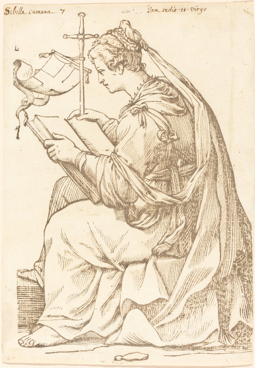 Cumana Sibylla av Jacques Stella