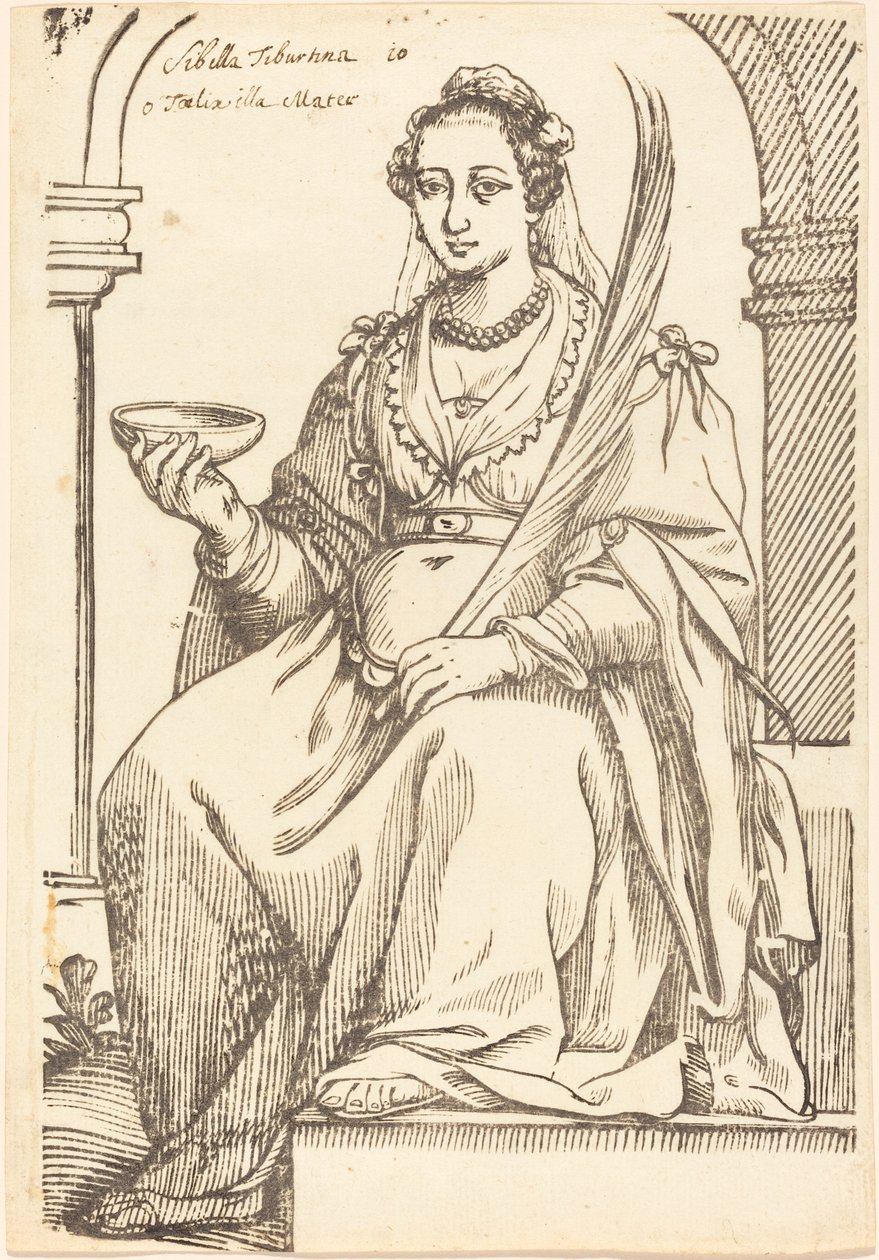 Sibylla Tiburtina av Jacques Stella