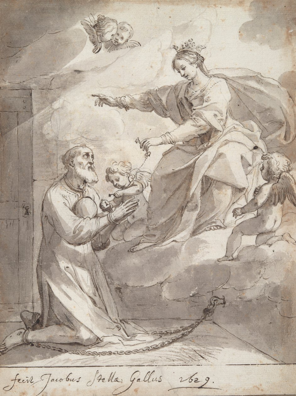 St. Philip i fengsel av Jacques Stella