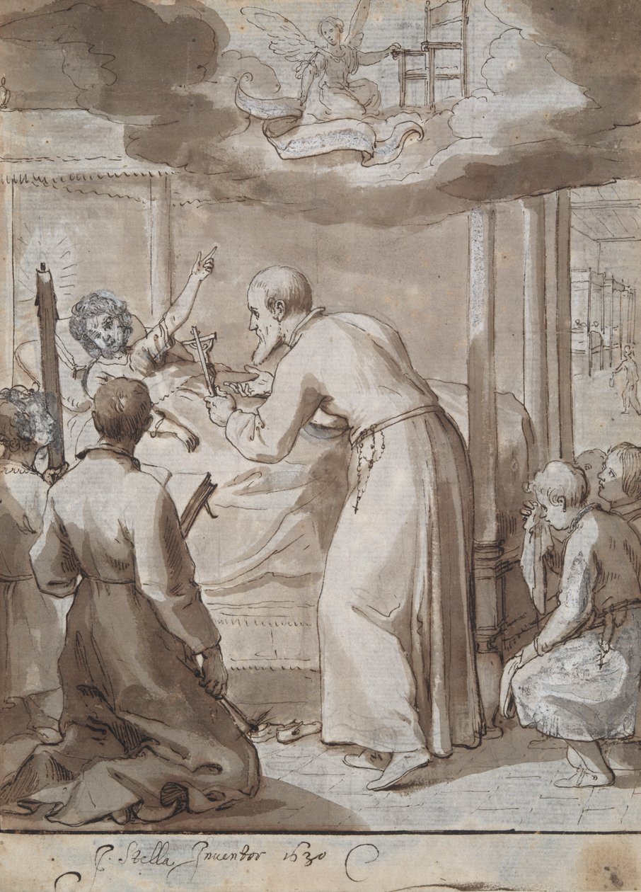 St. Philip besøker et sykehus av Jacques Stella
