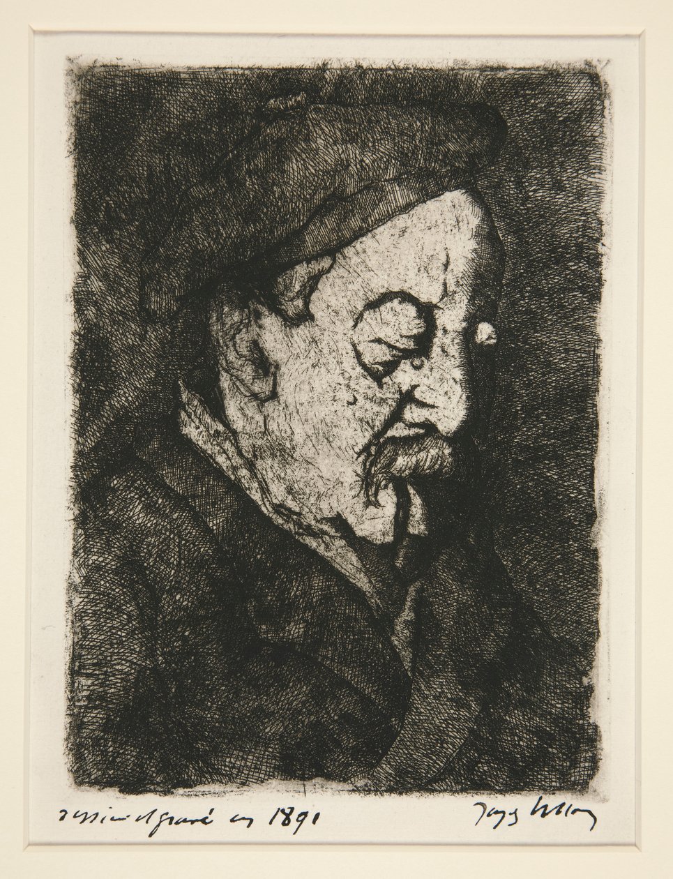 Portrett av maler-trykker Emile Nicolle (Portrett av maler-trykker Emile Nicolle) av Jacques Villon