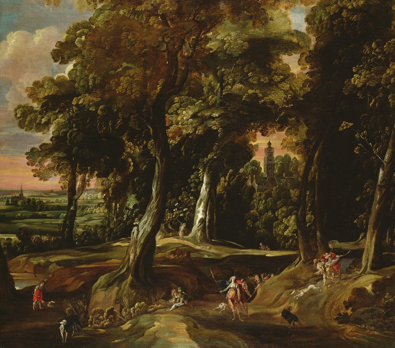 Jegerinnen Diana av Jacques d Arthois