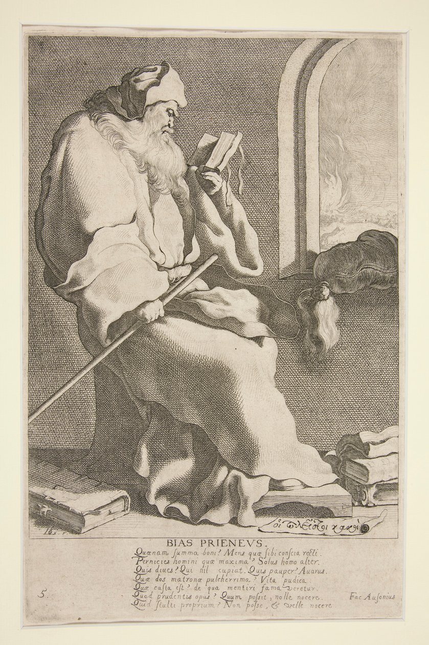 Bias Prieneus, #5 fra serien The Seven Wise Men of Greece av Jacques de Gheyn III