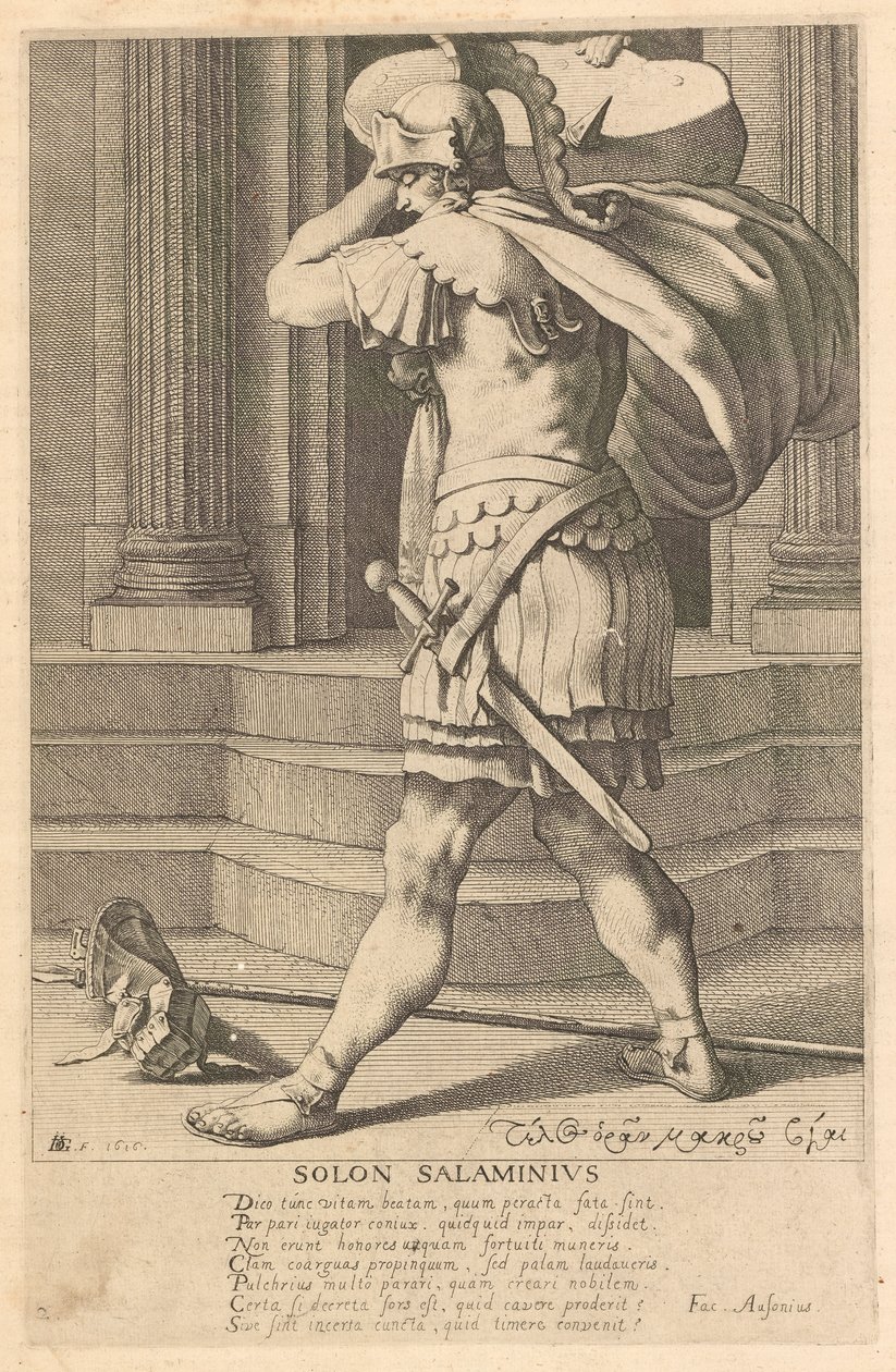 Solon Salaminius, #2 fra serien The Seven Wise Men of Greece av Jacques de Gheyn III