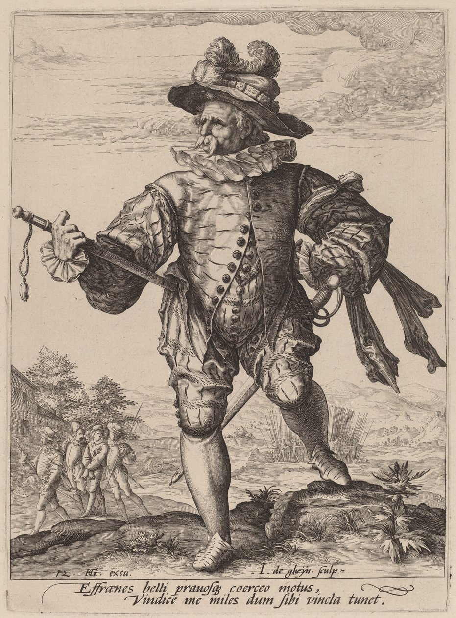 prost av Jacques de Gheyn II after Hendrik Goltzius