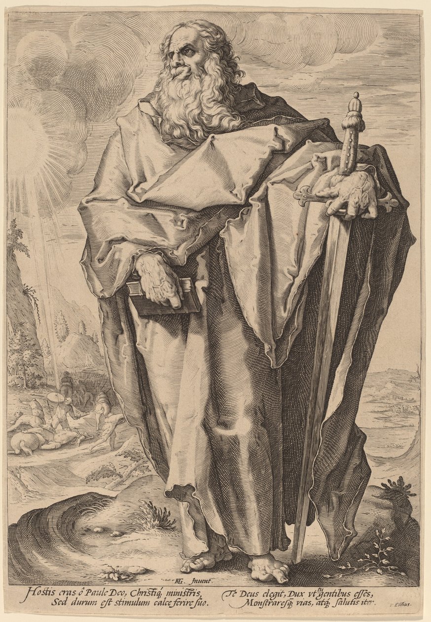 St.Paul av Jacques de Gheyn II, after Hendrik Goltzius