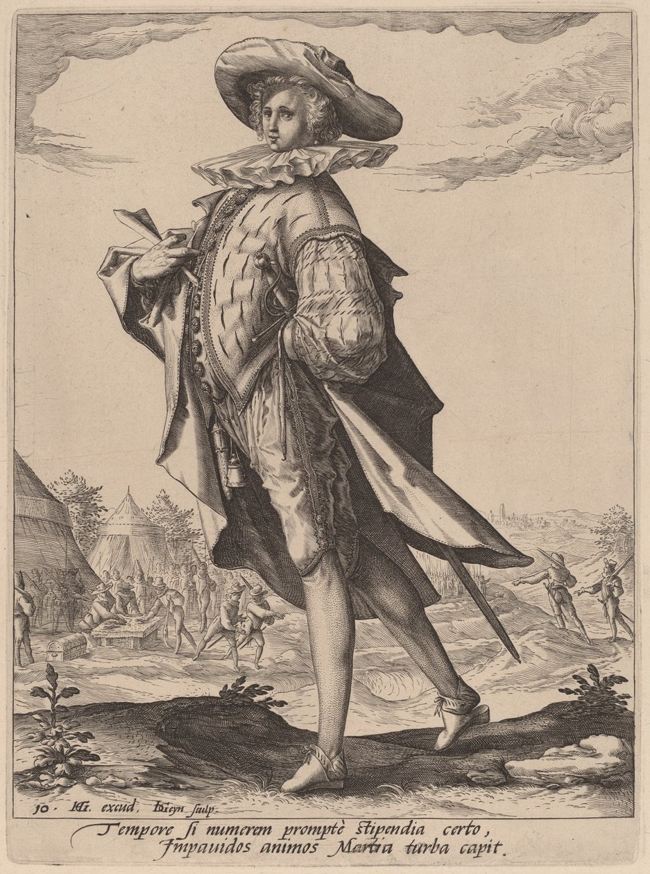 Kasserer av Jacques de Gheyn II after Hendrik Goltzius