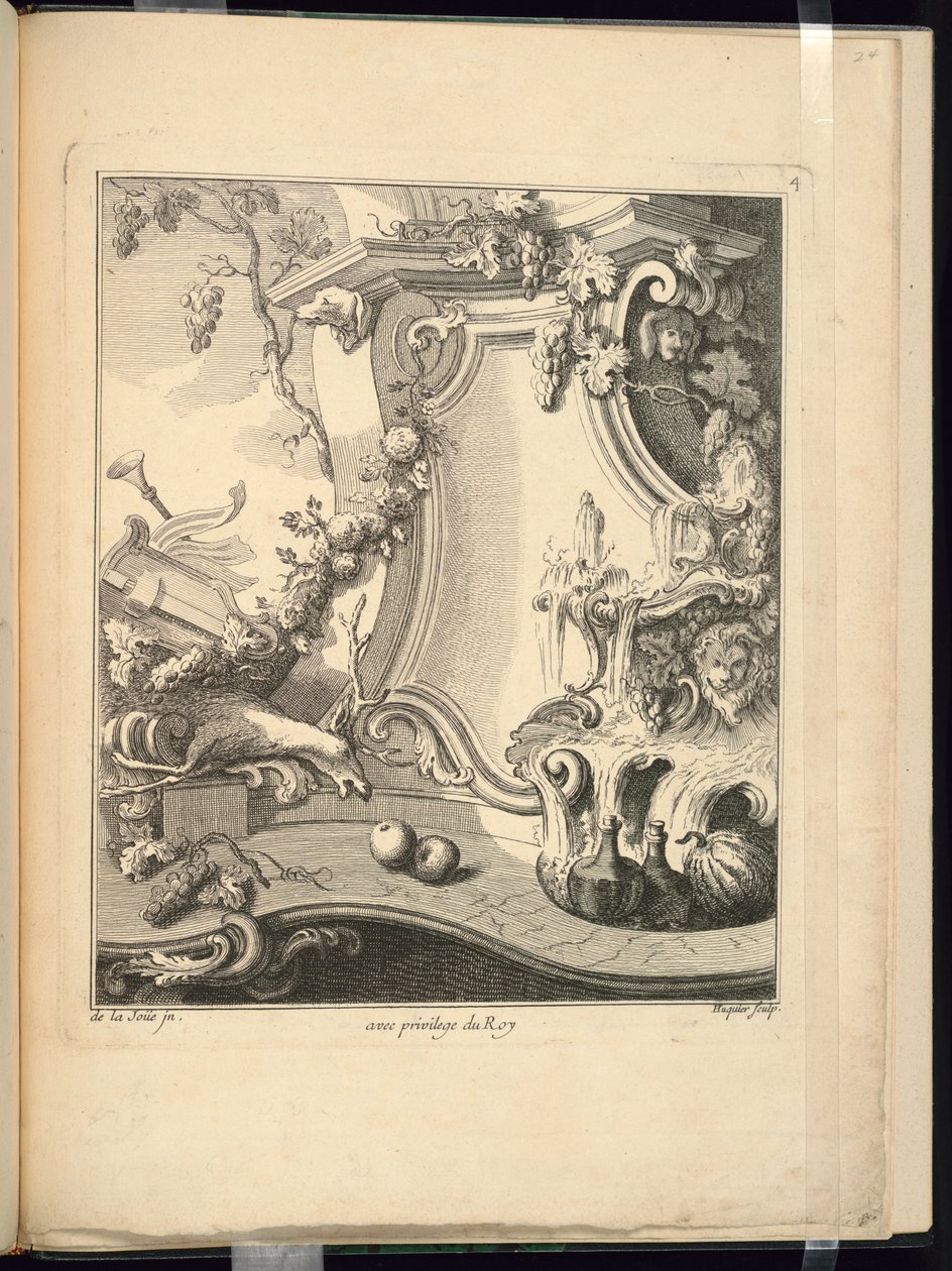 Design for en Cartouche av Jacques de Lajoüe