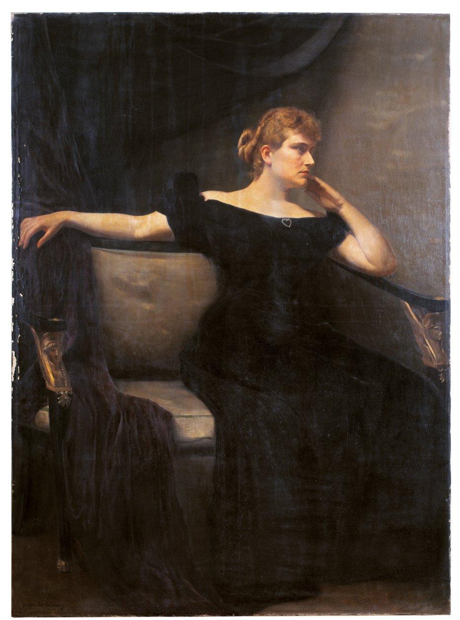 Portrett av Marquise de Tallenay (olje på lerret) av Jacques de Lalaing